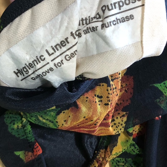 NWT Vintage Palisades Beach Club Floral‎ Swimsuit Modest Full Coverage Womens 10 - Picture 6 of 8